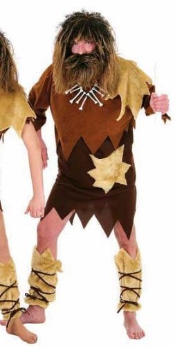 Herren-Kostüm Steinzeit, braun-beige, Gr. 50-52, 50-52