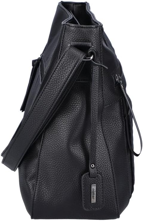 Rieker Damen H1481 Umhängetasche Schwarz, Schwarz