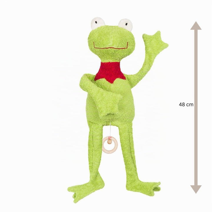 Efie Bio - Spieluhr Schlenker Frosch, kontrolliert biologischer Anbau (organic), Made in Germany, GO