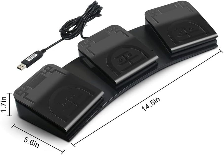 Fusspedal PC USB Triple Foot Switch Programmable Computer Tastatur Shortcut Key Customized Combinati
