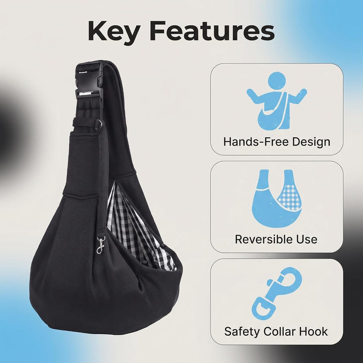 Hundetrage Schultertasche, Tragetuch für Haustiere, Hunde Tragetasche faltbar, Tragetasche Hund bis