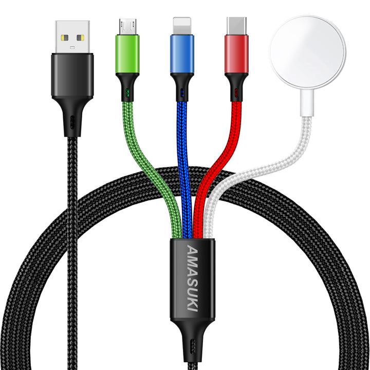 Multi-Ladekabel für Apple Watch Ladegerät Magnetische Drahtlose Watch Ladegerät USB C/L/Micro für iW