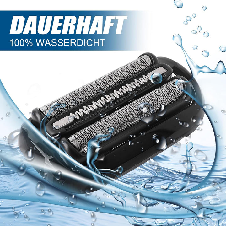 2PCS Ersatzkopf für Braun Series 5 53B Elektrorasierer – Einfaches Anbringen, sanfte Rasur, kompatib