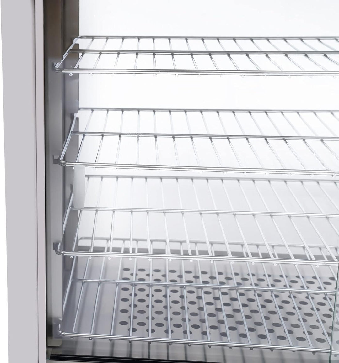 Heisse Theke Warmhaltevitrine Wärmetheke, Edelstahl und gehärtetes Glas Vitrine Warmhaltetheke Heiss