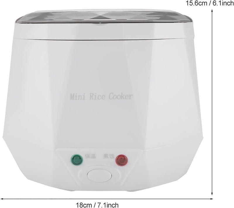 Tragbarer Multifunktionaler Dampfgarer, 1,6-l-Mini-Elektrotopf für Den LKW-Einsatz, 24-V-140-W-Reisk