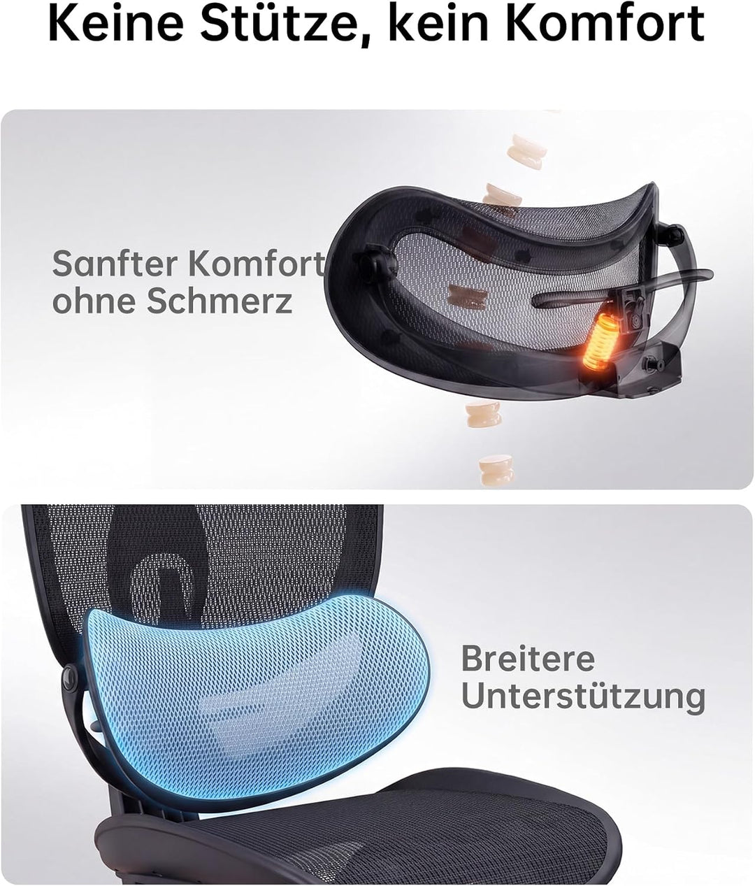 SIHOO Doro C300 Pro V2 Ergonomischer Bürostuhl, Adaptive Unterstützung | 8D Armlehnen, Atmungsaktive