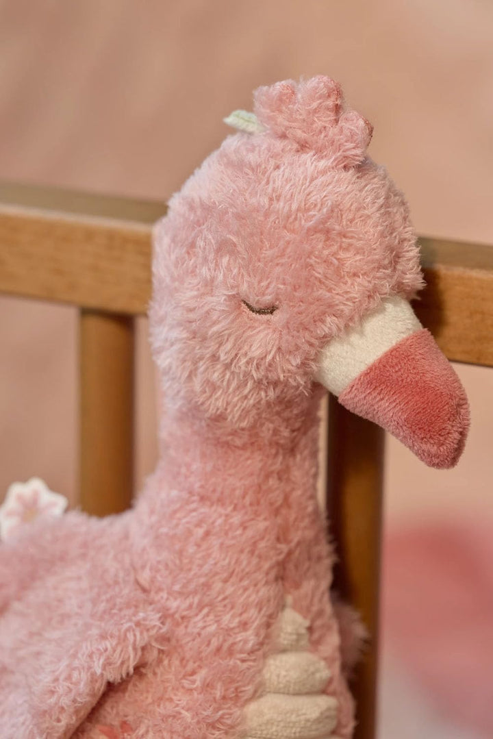 Little Dutch Spieluhr - Einschlafhilfe - Aufzieh-Spieluhr - Flamingo - für Babys ab der Geburt - Saf