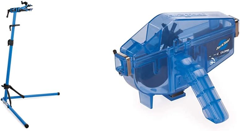 Park Tool PCS-10.3 Reparaturständer für Heimmechaniker Einzelbett Bundle mit Kettenreinigungsgerät,