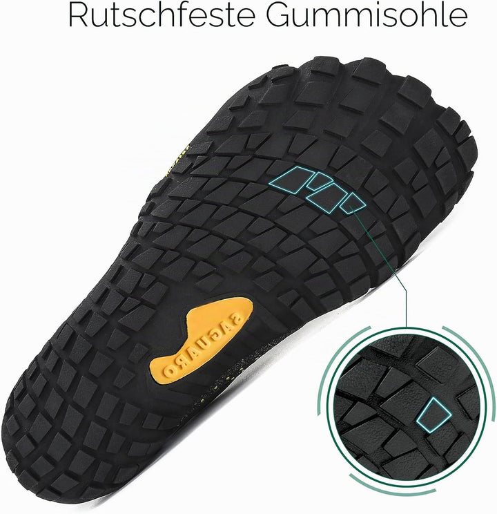 SAGUARO Herren Barfussschuhe Leicht Damen Traillaufschuhe rutschfeste Minimalistische Unisex Atmungs
