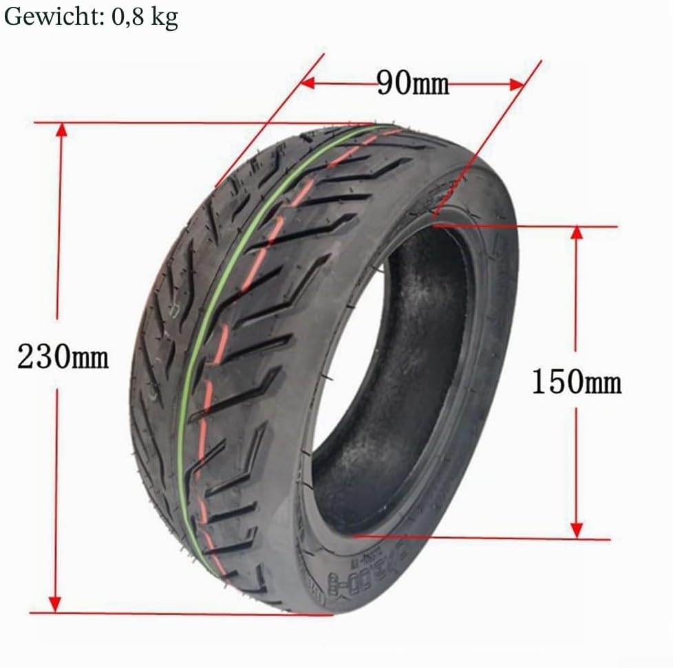 10 Zoll dicke schlauchlose Reifen 10x3.00-6 für Elektroroller UTV ATV Balance