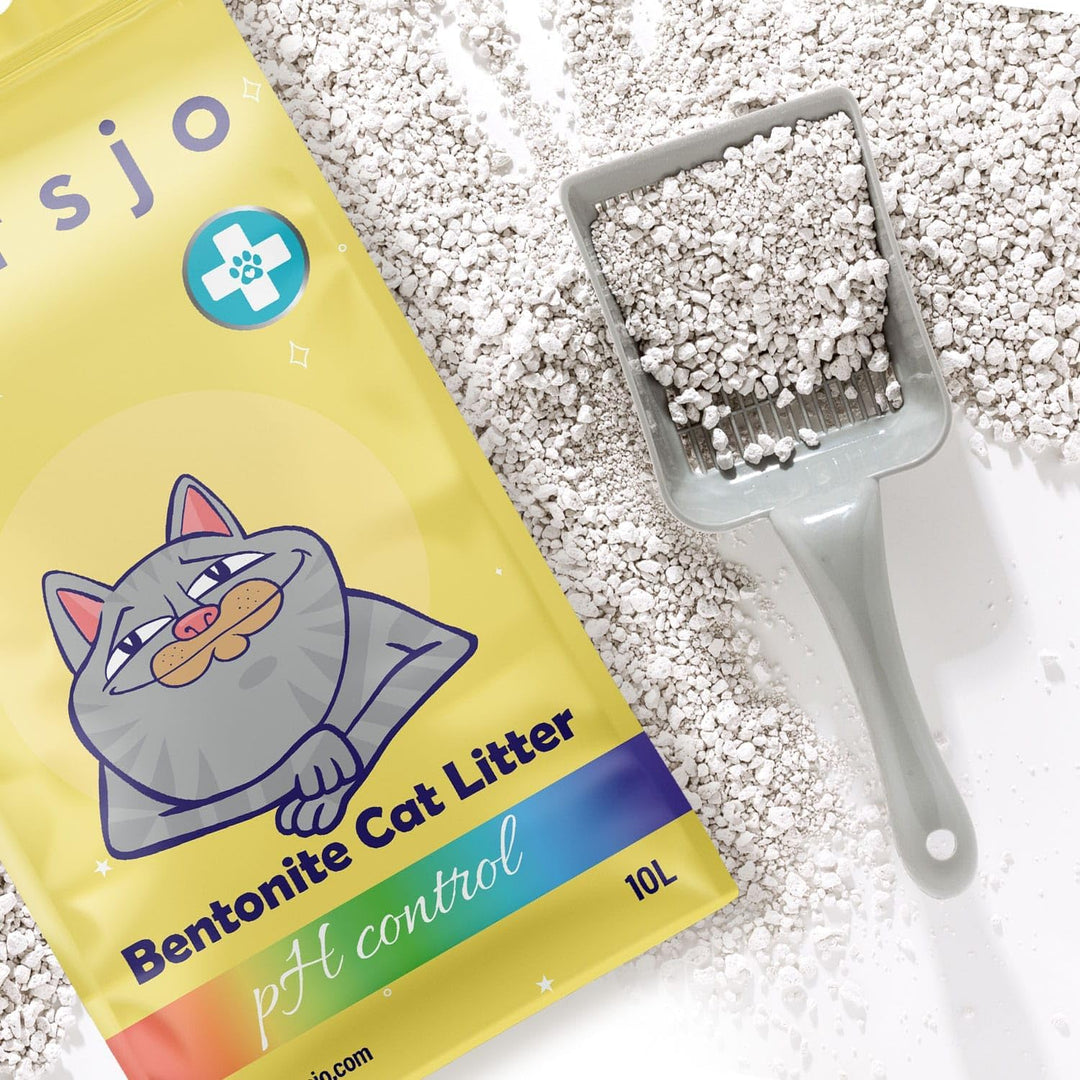 PH Control Bentonitstreu 10L – Natürliche Katzenstreu mit pH-Gesundheitsindikator, Staubfrei, Starke