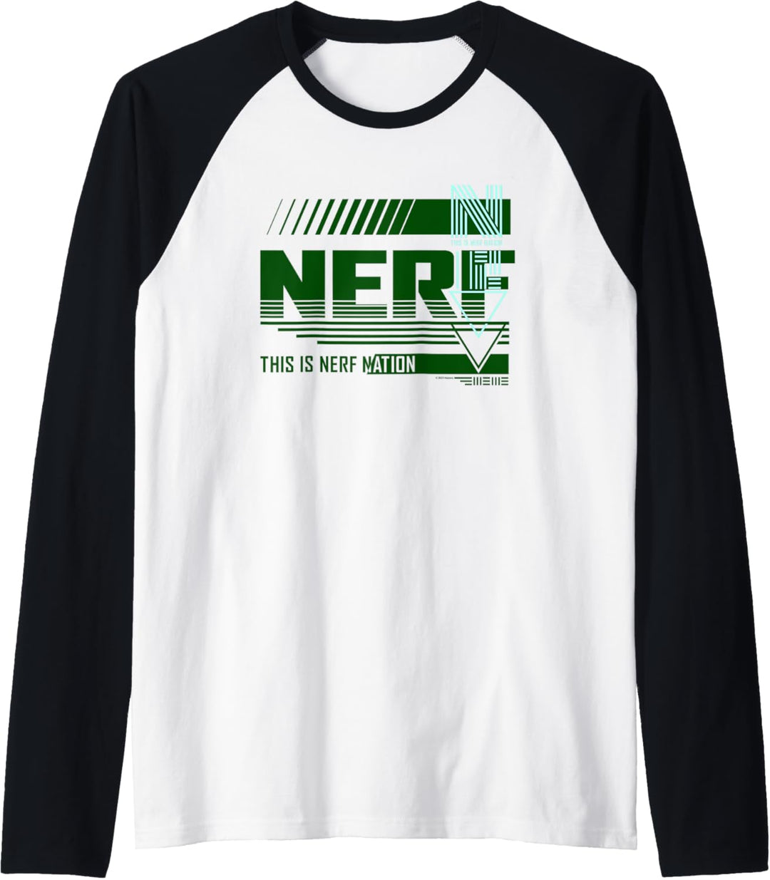 Nerf This Is Nerf Nation Mashup C3 Raglan