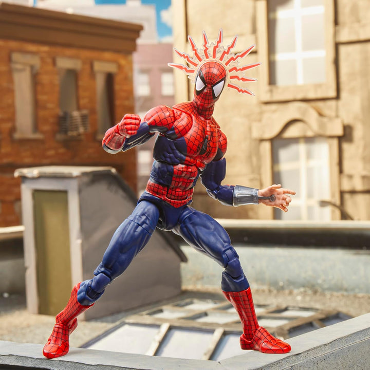 Marvel Legends Maximum Series Spider-Man Action-Figur, Rot/Blau, 15 cm grosse Superhelden-Figur zum