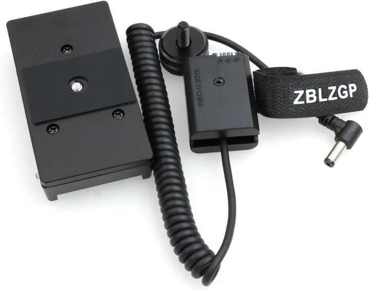 ZBLZGP NP-F970 F750 Batterieplattenhalter Adapter + FW50 Dummy-Akku-Kupplung für Sony A7R/A7S/A7II/A