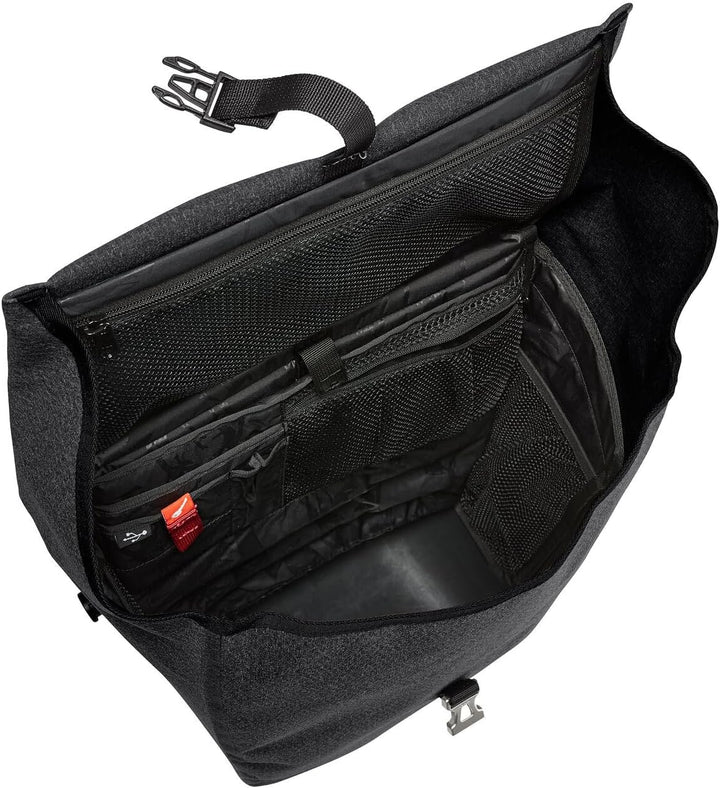 VAUDE ReCycle Commute Single - Fahrradtasche - 1 Hinterradtasche (20 Liter) - wasserdicht - Made in