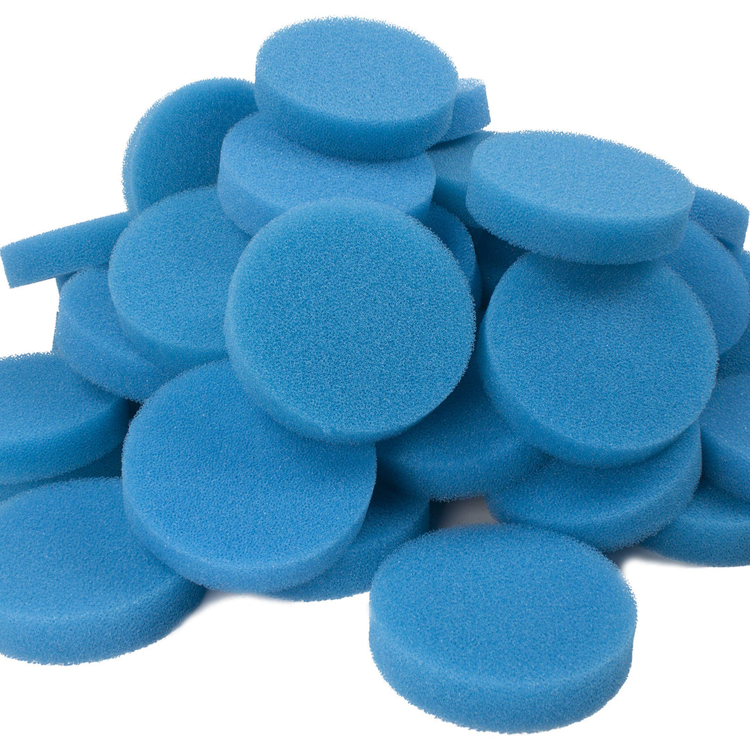 LTWHOME Blauer Rauher Filterschwamm Filtermatten Passend für Eheim-Classic 2213/250 (50 Stück)