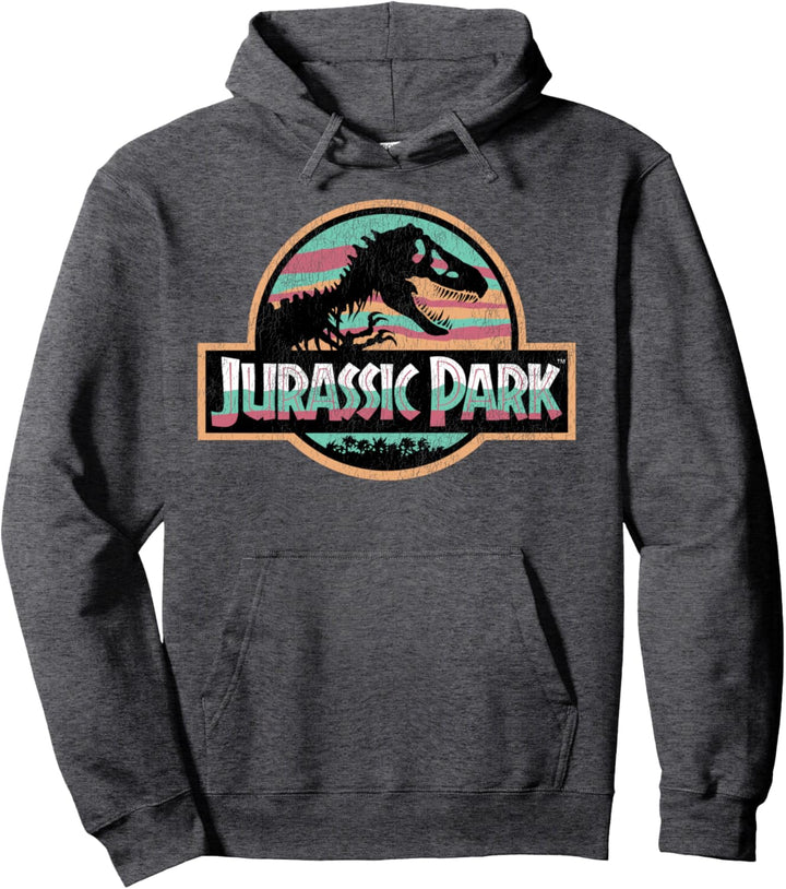 Jurassic Park Colorful Classic Logo Pullover Hoodie