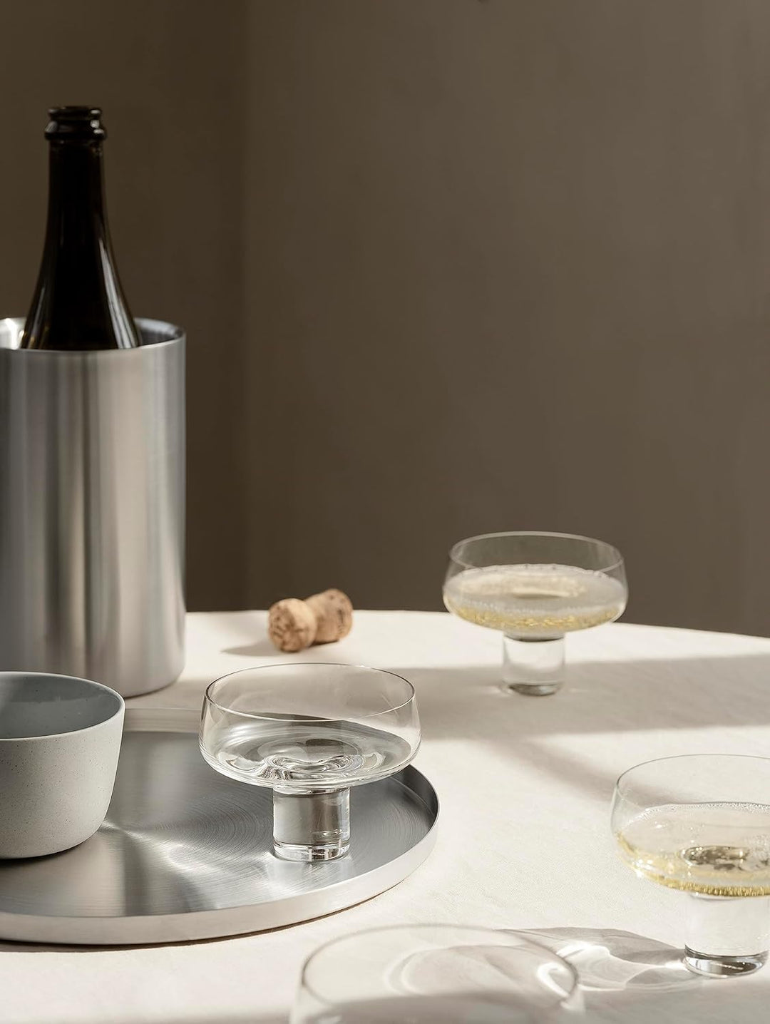 blomus | Tablett | Peasy | Edelstahl Stainless Steel | rund L ⌀38cm | Indoor | Stainless Steel 38 cm