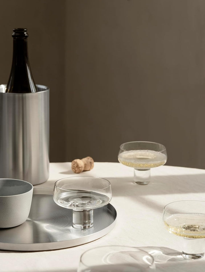blomus | Tablett | Peasy | Edelstahl Stainless Steel | rund L ⌀38cm | Indoor | Stainless Steel 38 cm