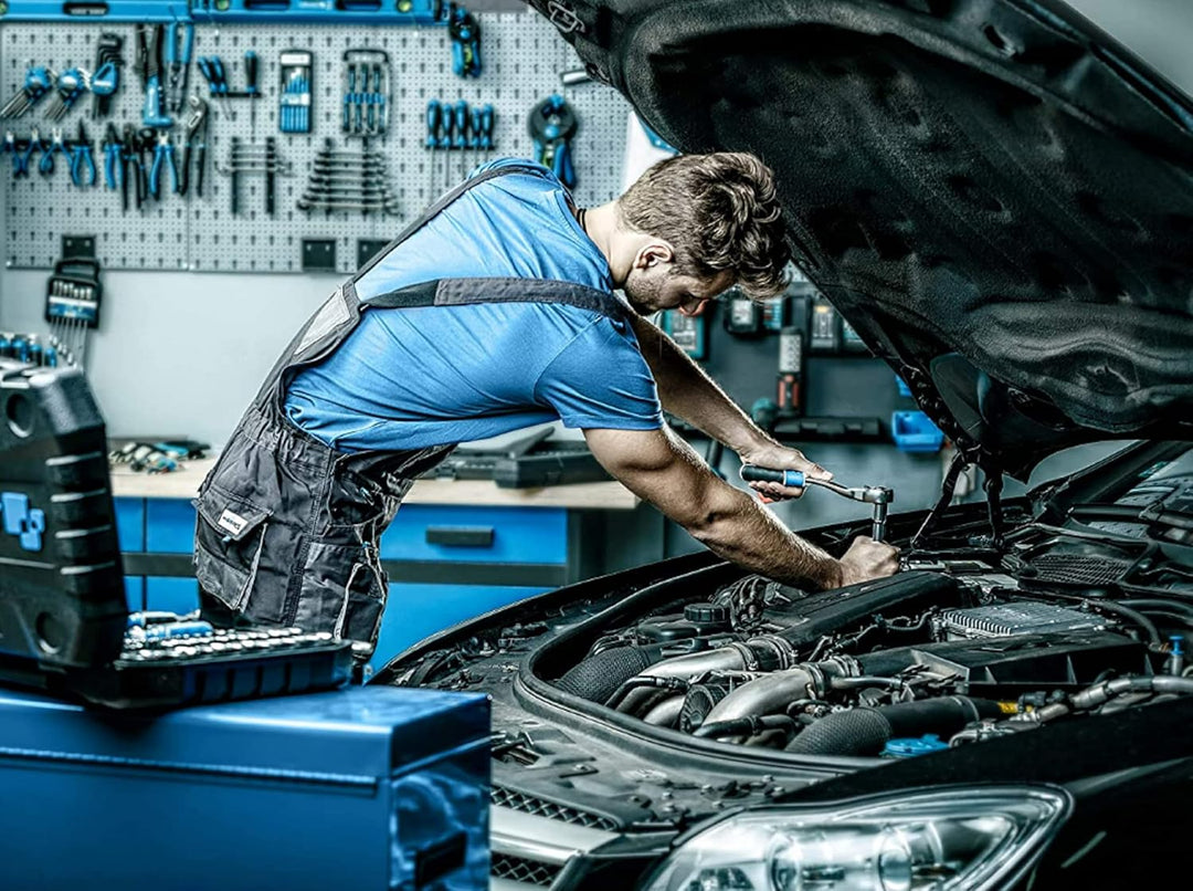 Högert Technik - Werkzeugset I Steckschlüssel, Bits und Zubehör I Hochqualitativem Legiertem Cr-V-St
