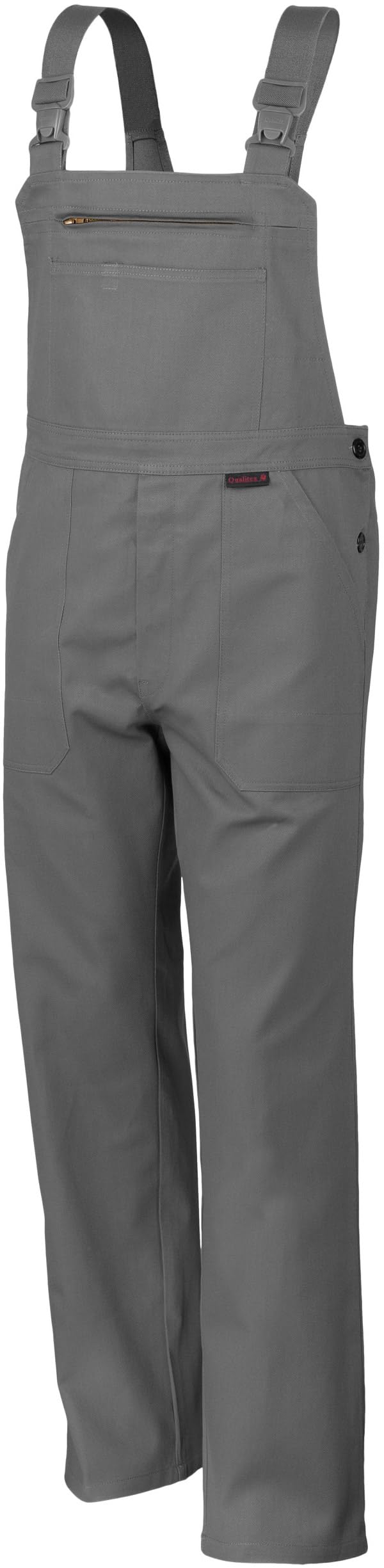 Qualitex Arbeits-Latzhose BW 270 42 Grau, 42 Grau