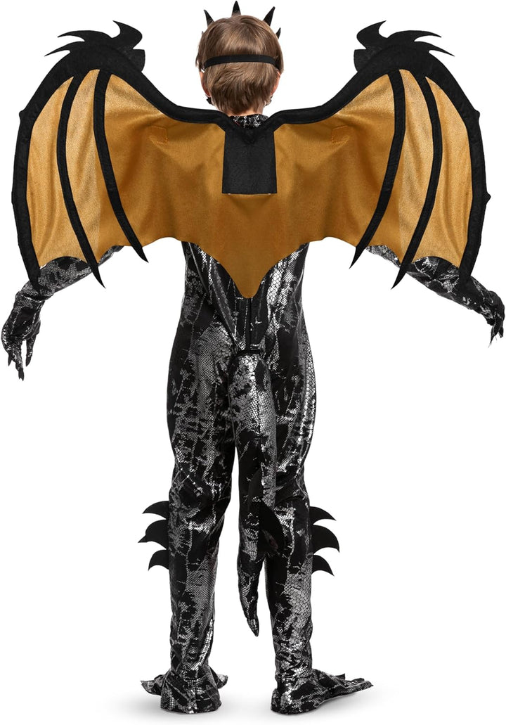 Spooktacular Creations Kind Jungen Drachenkostüm, Drachenflügel und Maske, Halloweenanzug Drachenanz