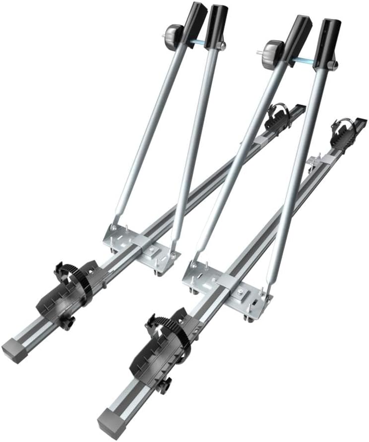 Mossa 2X Dachfahrradträger, Dachfahrradhalter mit Schlüssel und Alubalken - BR9492