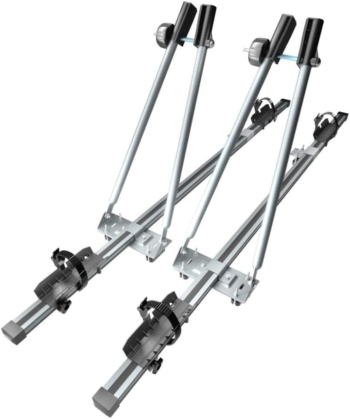 Mossa 2X Dachfahrradträger, Dachfahrradhalter mit Schlüssel und Alubalken - BR9492