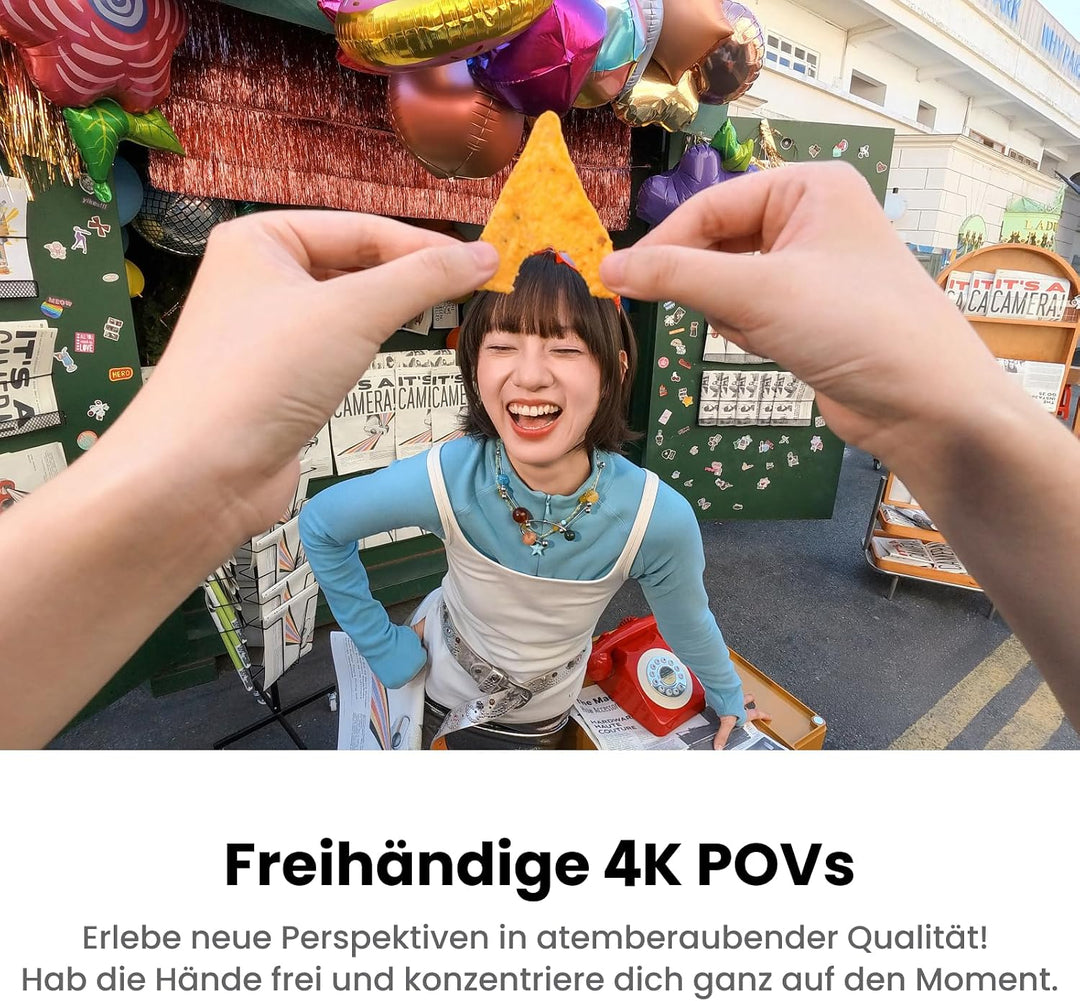Insta360 GO 3S Retro-Bundle Sonderedition 64 GB Weiss–Kleine 4K Vlogging-Kamera, Freihand-POV-Kamera