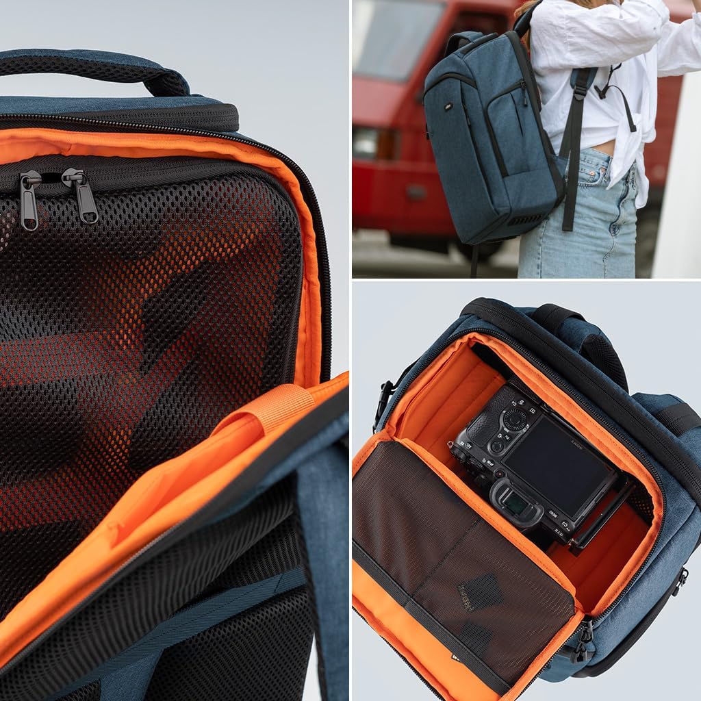 DÖRR Fotorucksack Prag Pro 20L &amp; Prag Go 16L, Wasserdicht, Kamera-Rucksack, 16 Zoll Laptopfach, Spie