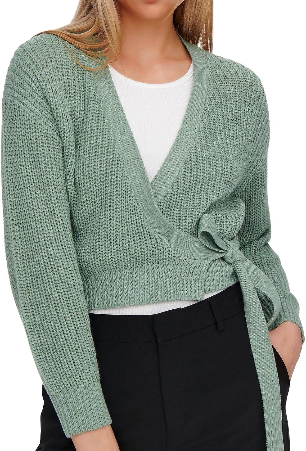 ONLY Female Strickjacke ONLBREDA Strickjacke, XS Chinois Green