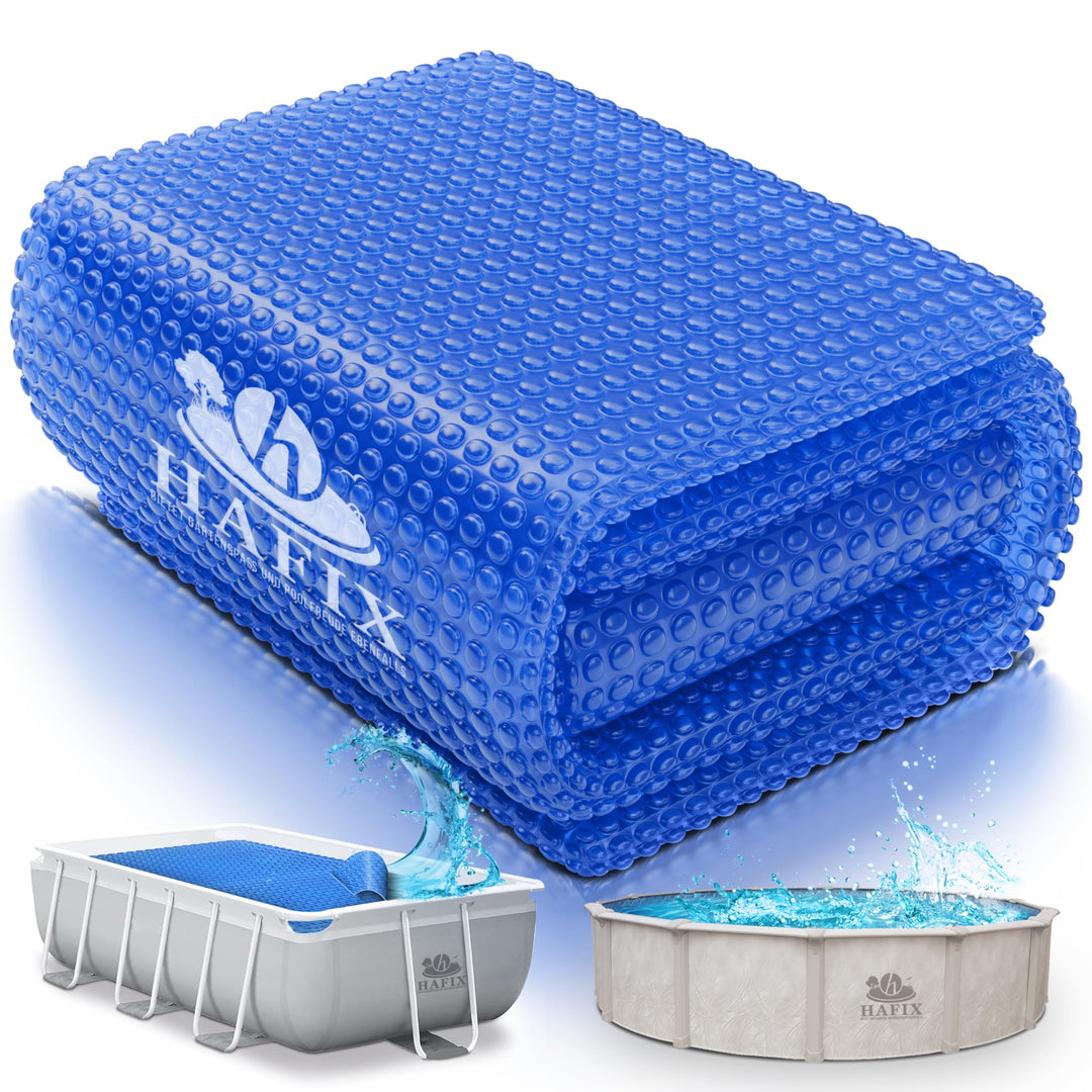 HAFIX® Solarplane Cover für runde Pools Ø 244 cm - Planengrösse Ø 210cm - Poolplane Solarpoolheizer