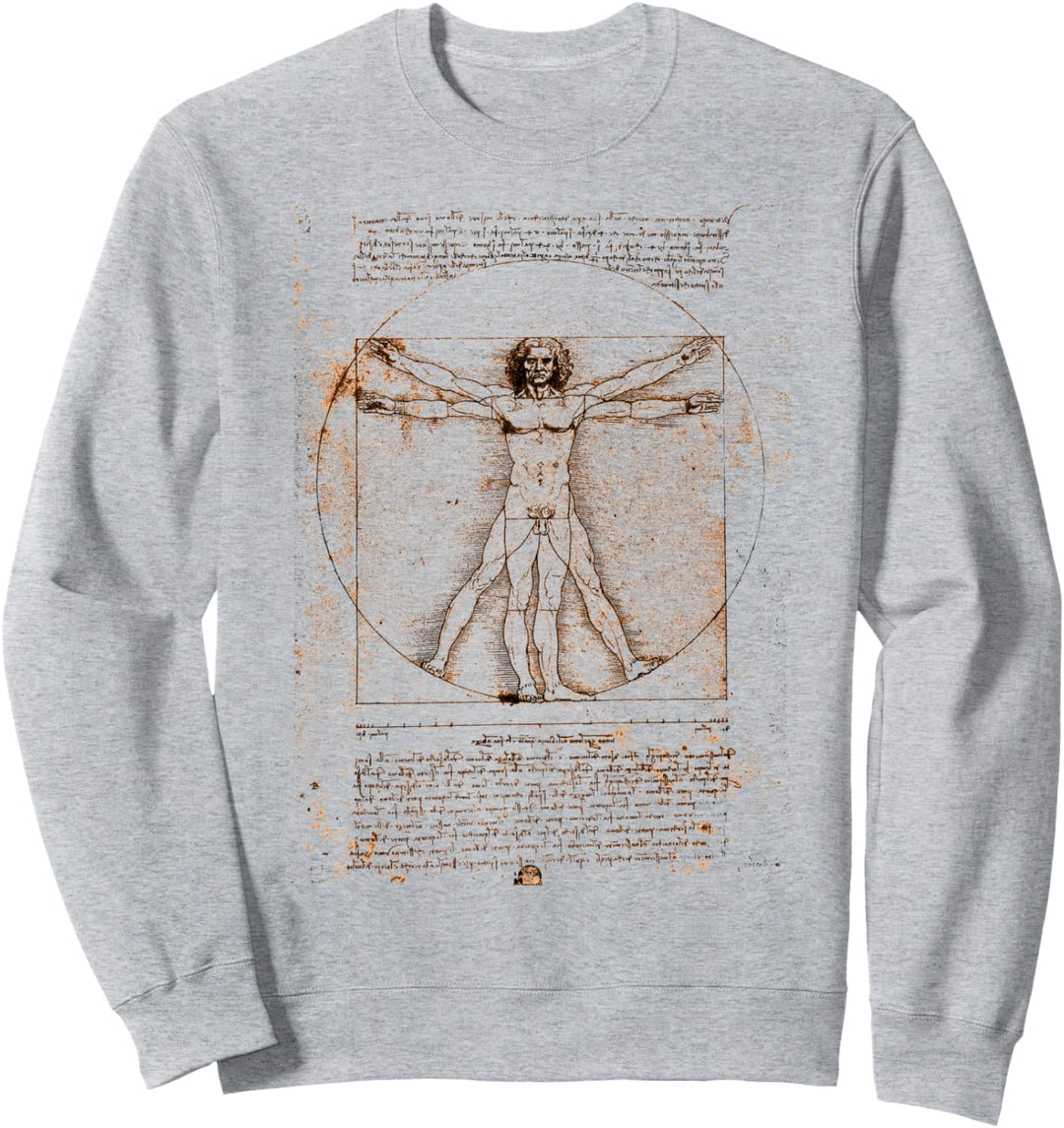 Leonardo da Vinci Der vitruvianische Mann Sweatshirt