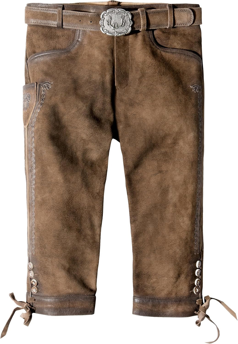 Stockerpoint Siggi2 Herren Trachtenlederhose, Havanna Gespeckt