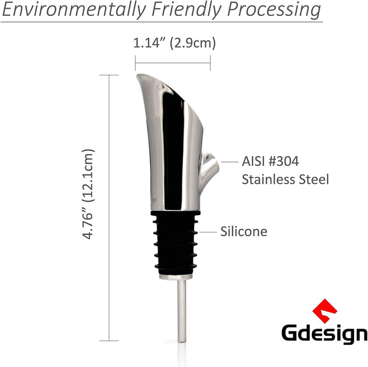 Gcurtain 【GEWINNER VON iF Design Award 2020】 Gdesign Belüftung Ausgiesser aus massivem Edelstahl pol