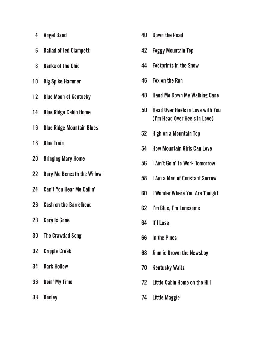 Bluegrass Songs: Strum Together: Songbook for Any Combination of Standard Ukulele, Baritone Ukulele,