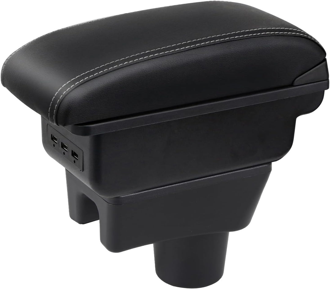 Auto Armlehnen für Mirage Attrage Space Star 2014-2018 Doppelschicht Mittelkonsole Grosse Aufbewahru