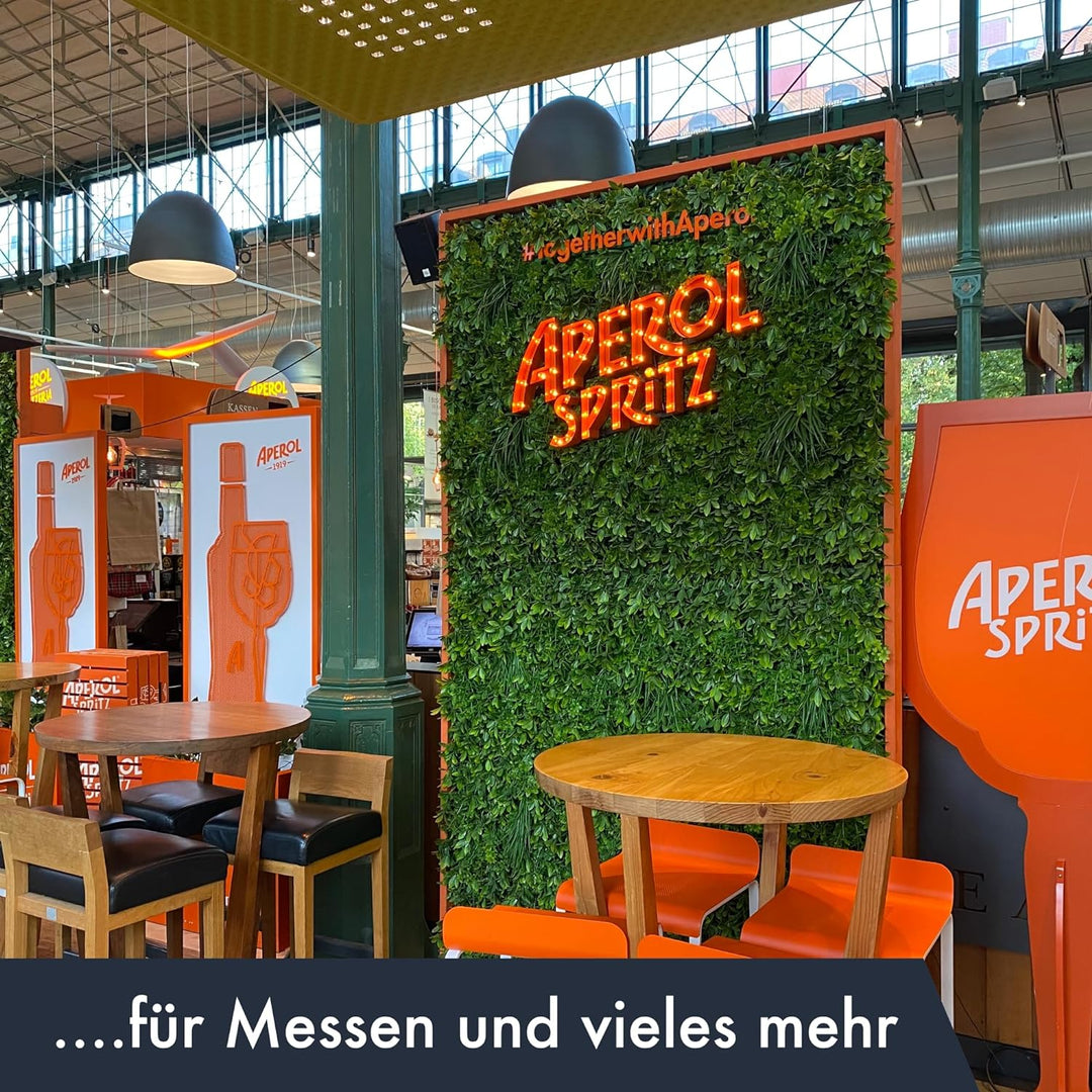 GJS Pflanzenwand: hyperrealistische Pflanzen Wand Matte (1m²) – Vertikaler Garten mit künstlichen Pf