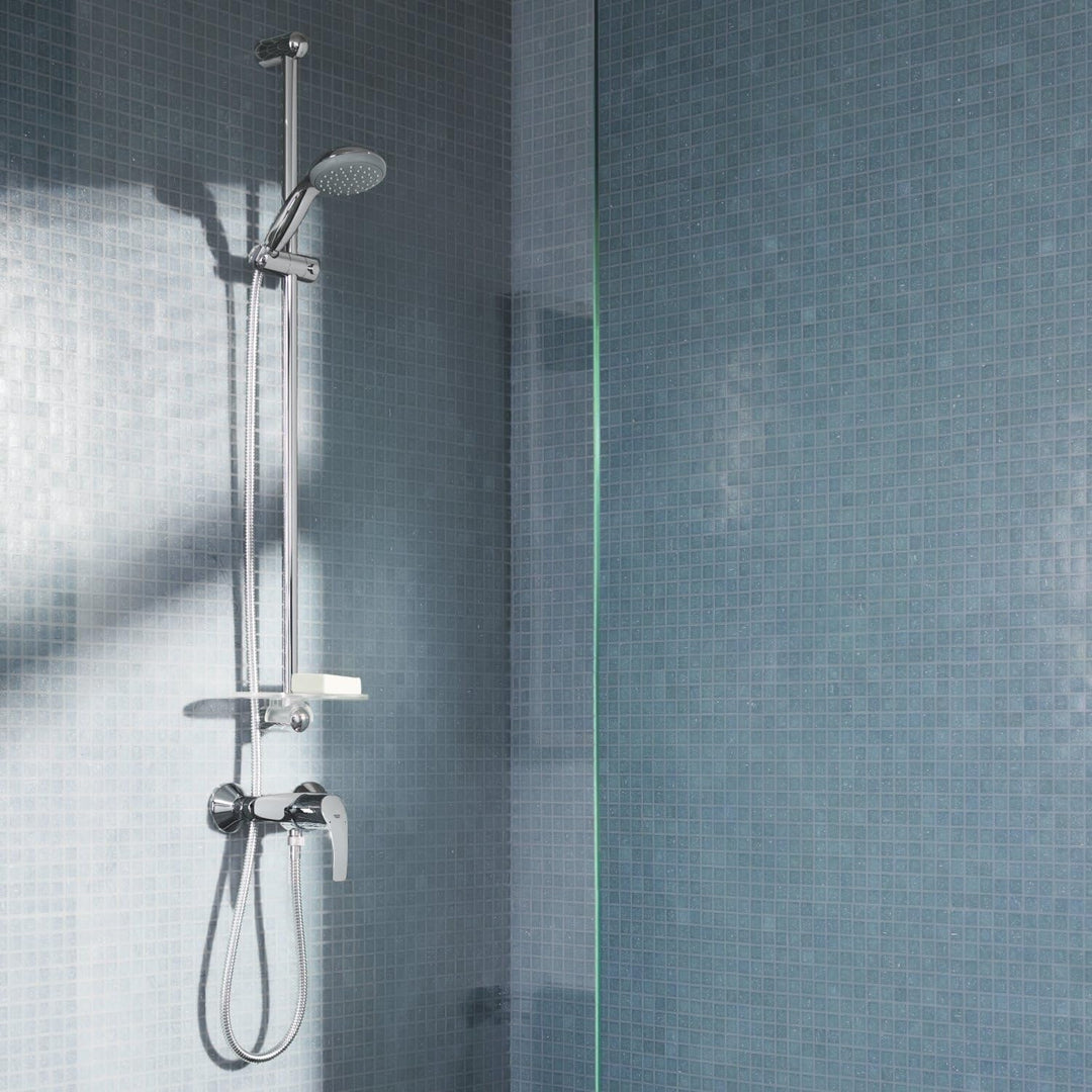 GROHE Eurosmart - Einhand-Brausebatterie (wassersparend, langlebige Oberfläche, Wandmontage), chrom,