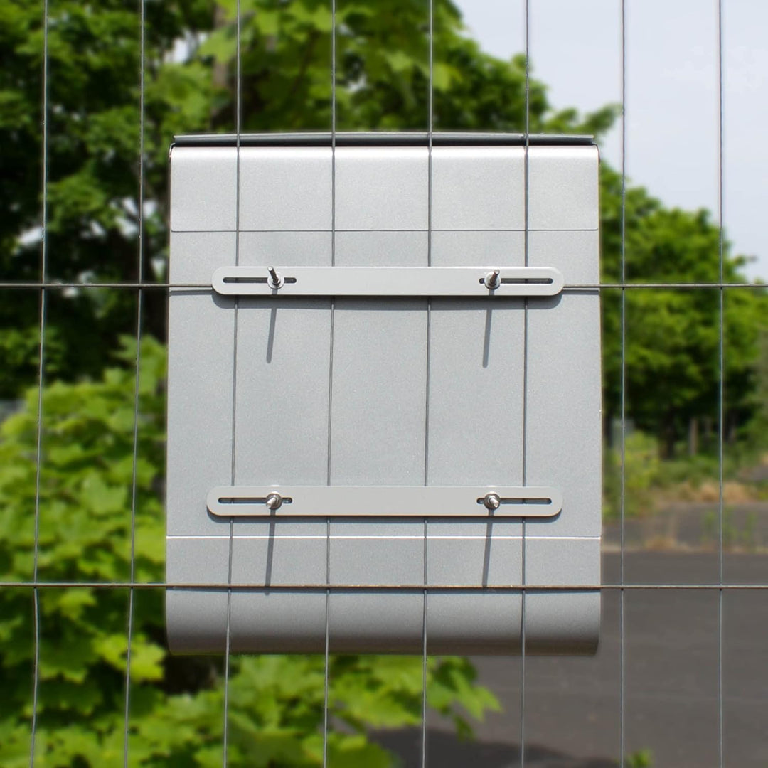 banjado Briefkasten Befestigung - Befestigungsset für Zaunbriefkasten und Briefkästen an Toren - Bri