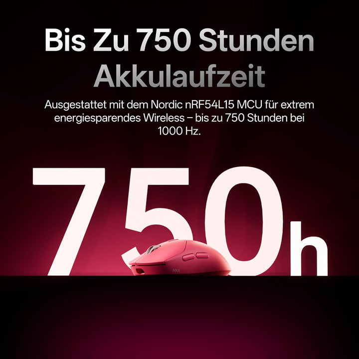 Rapoo VT2 MAX Kabellose Gaming-Maus - 53g Ultraleicht E-Sports Pro PAW3950 Ultimate 30K DPI Echte 80