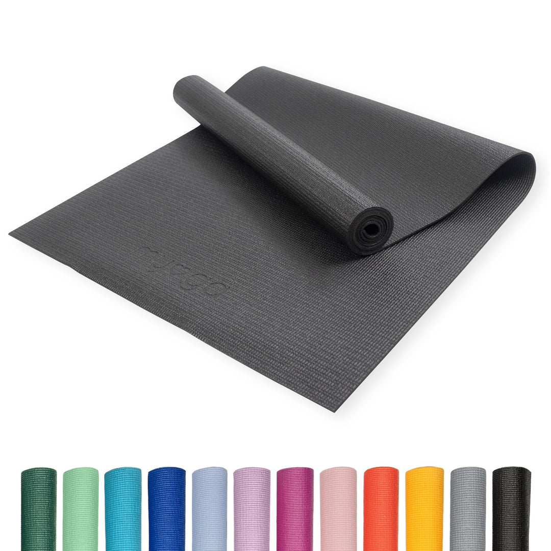 Myga Einsteiger-Yogamatte | Rutschfest & Leicht zu tragen – 4 mm Dicke | Ideal für Yoga, Pilates, Me