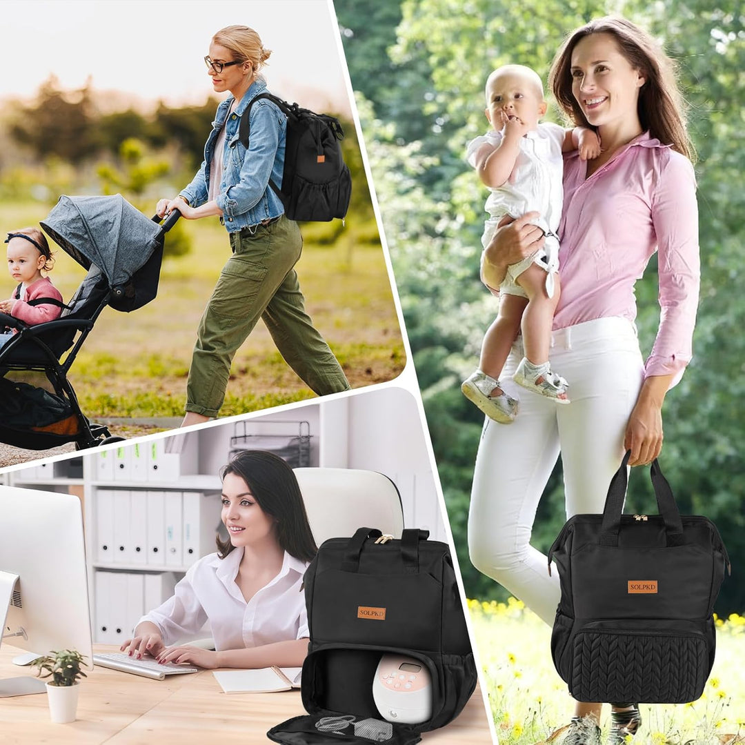Wickeltaschen-Rucksack, Milchpumpen-Rucksack für Spectra S1, S2, Pumprucksack für berufstätige Mütte