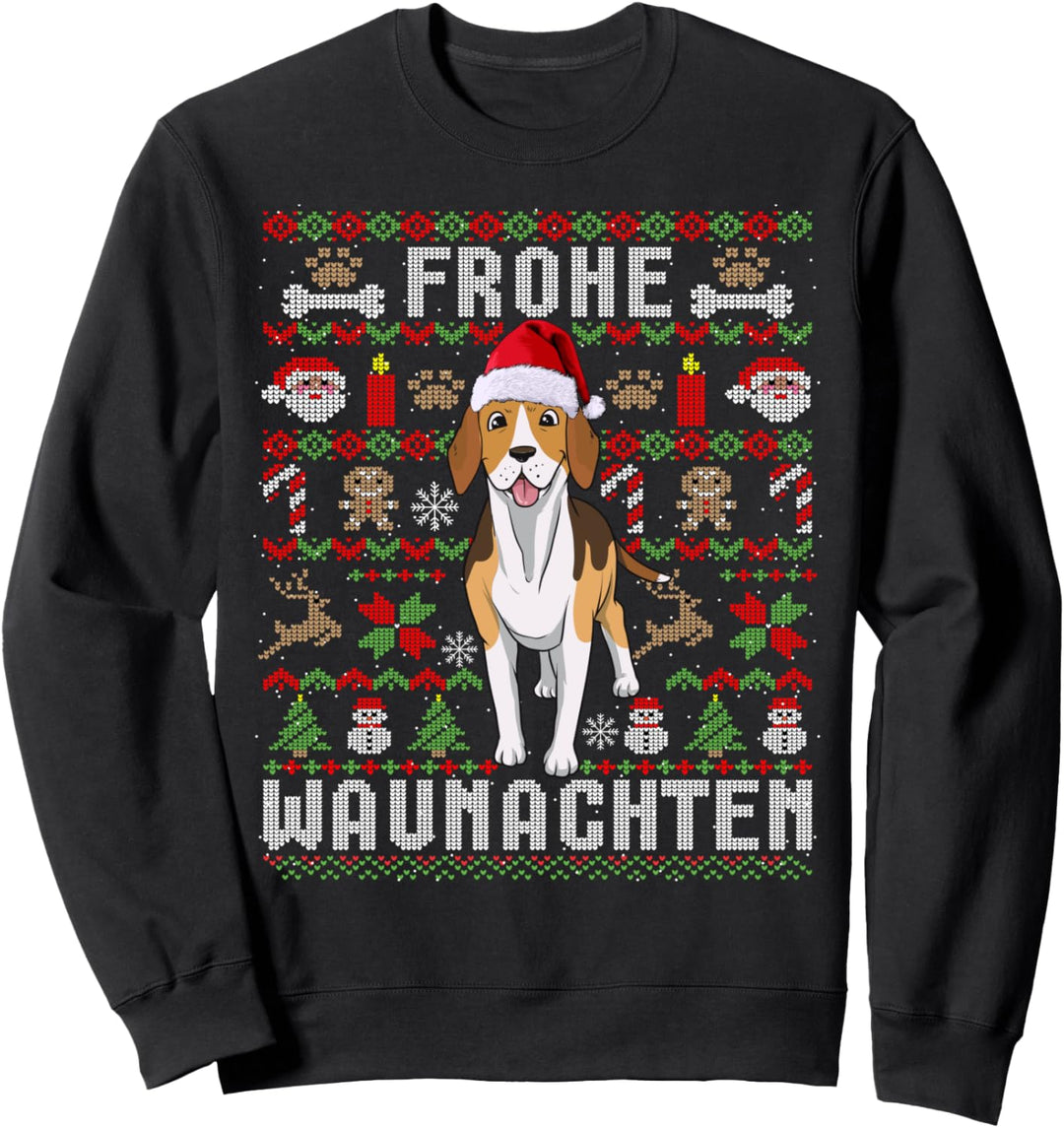 Ugly Christmas Beagle Weihnachten Hunde Geschenk Sweatshirt