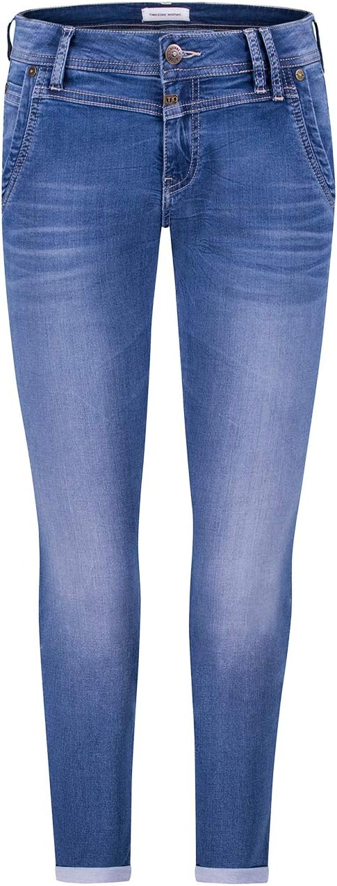 Timezone Damen Nalitz Slim Jeans 25W / 30L Blau (Blue Denim Wash 3041), 25W / 30L Blau (Blue Denim W
