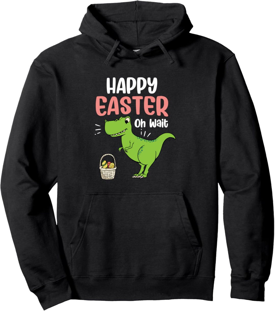 Frohe Ostern Oh Warte Dinosaurier Ostereiersuche Pullover Hoodie