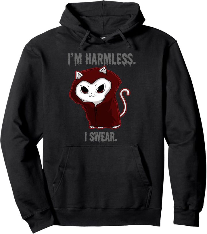 Ich bin Harmlos, ich Schwöre Katze Katzenlady Pullover Hoodie