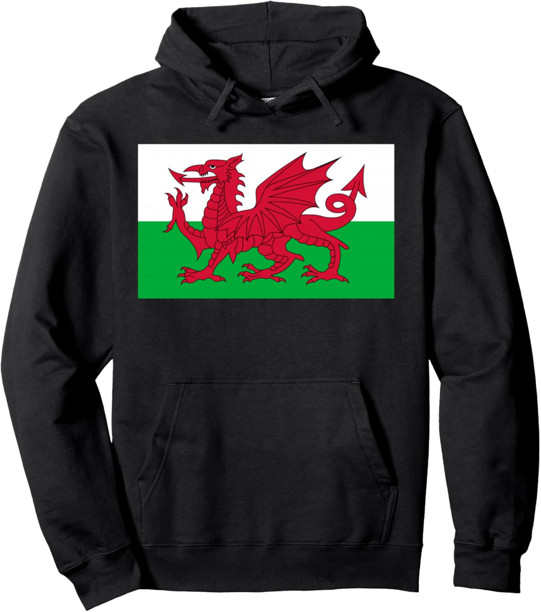 Walisische Flagge von Wales Pullover Hoodie