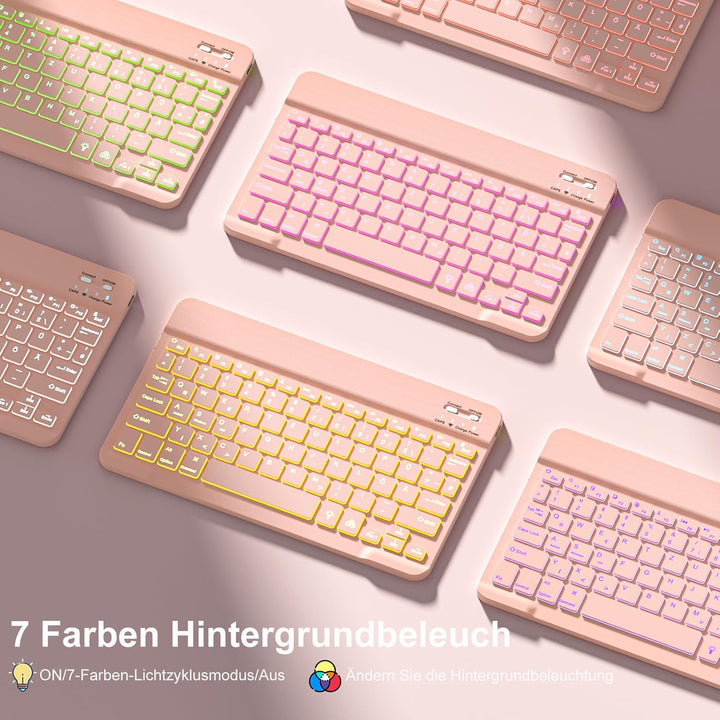 Vobafe Hülle mit Tastatur für iPad Air 11 Zoll M4 2026/M3 2025/M2 2024, iPad Air 5 4 2022 2020 10,9"