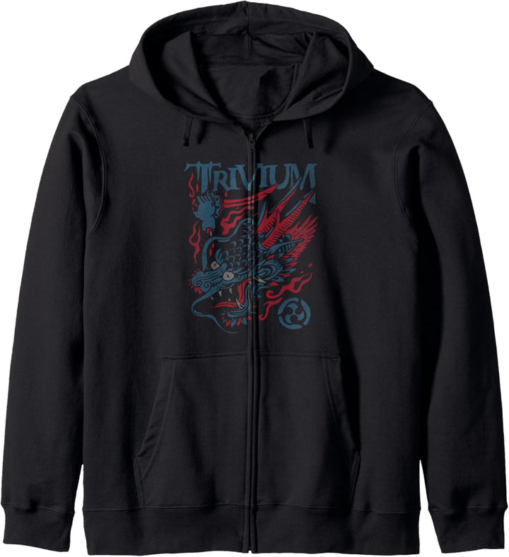 Trivium Schreiender Drache Farbe Kapuzenjacke